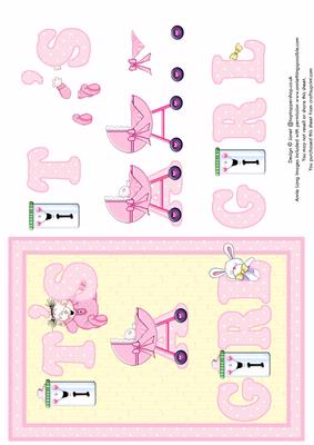 It's a Girl, New Baby Step by Step Decoupage