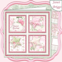 CHRISTMAS FAITH HOPE PEACE SQUARES 7.5 Quick Layer Card & Insert