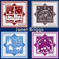 CHRISTMAS QUICK LAYER CARDS Monotone Scenes Bumper Kit