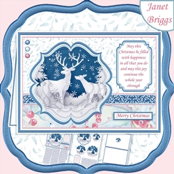 DEER IN WINTER FOREST A5 Christmas Pyramage & Insert Kit
