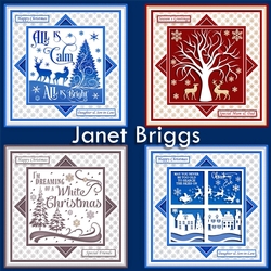 CHRISTMAS QUICK LAYER CARDS Monotone Scenes Bumper Kit 3