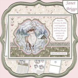 FOREST STAG Muted Christmas A5 Pyramage & Insert Kit