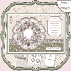 CHRISTMAS WREATH Muted Christmas A5 Pyramage & Insert Kit
