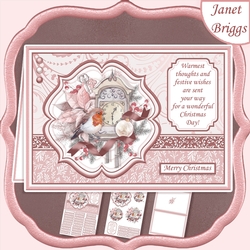 ROBIN & CLOCK Christmas A5 Pyramage & Insert Kit