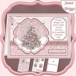 ROBIN & CHRISTMAS TREE Christmas A5 Pyramage & Insert Kit