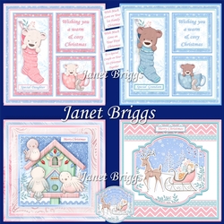 WARM & COSY CHRISTMAS 7.5 MIXED CUTE CHRISTMAS BUMPER KIT