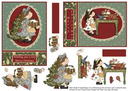 Patchwork Gals Christmas Dinner 2 A6 Toppers
