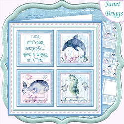 I SEA ITS YOUR BIRTHDAY PYRAMAGE SQUARES 7.5 Quick Layer Card