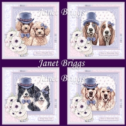 DOG LOVERS 7.5 Decoupage & Inserts Bumper Kit for Various Occasions