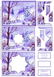 Winter Scene Star Shape Tunnel Side Stacker