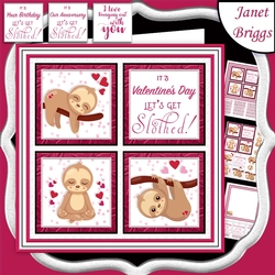 LETS GET SLOTHED SQUARES 7.5 Quick Layer Card & Insert Kit