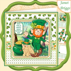 SAINT PATRICKS DAY 7.5 Decoupage & Insert Card Kit