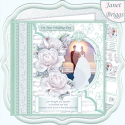 WEDDING DAY AT SUNSET Mint Decoupage Mini Kit
