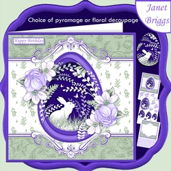 SPRING SCENE 7.5 Quick Layer, Decoupage or Pyramage Card Kit