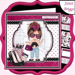 SHOPPING DIVA 7.5 Decoupage & Insert Card Kit