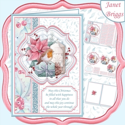 ROBIN & CANDLE Christmas A5 Portrait Pyramage & Insert Kit