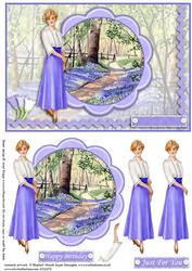 Walk in Bluebell Woods Topper and Decoupage