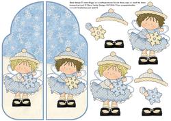 A5 Gatefold Pop Up Christmas Snow Fairies Part 2