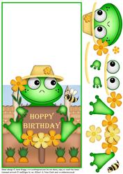 Hoppy Birthday Over the Edge and Decoupage