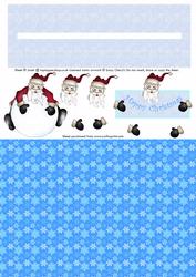Snowball Santa Christmas Penny Slider Sheet