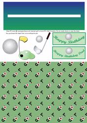 A Golf Penny Slider Sheet