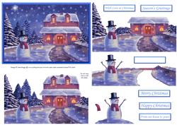 A Wintry Wonderland Step by Step Decoupage