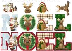 Noel with Santa & Friends Multi Use Sheet