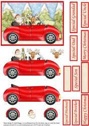 Santa Arrives in Style Decoupage for Men