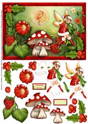 Christmas in Fairyland Topper and Decoupage