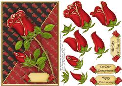 Valentine Rose Topper and Decoupage