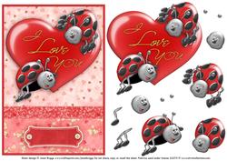Love Bugs Topper and Decoupage