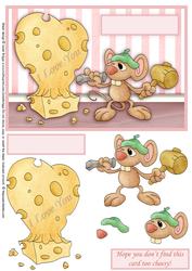 Cheesy Love Topper and Decoupage