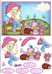 The Garden Fence Topper and Decoupage