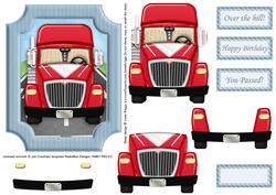 Trucking - Over the Hill Topper & Decoupage