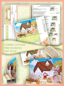Cottage Garden Free Standing Pop Up Card Kit