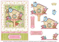 New Home - the Bird House - Decoupage