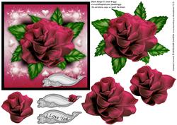 Say It with a Rose Topper & Decoupage