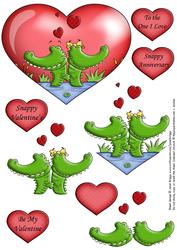 Snappy Valentine or Anniversary Decoupage