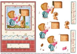 Just a Little Note Friend or Romance Decoupage
