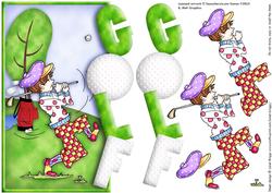 Over the Side Golf with Decoupage