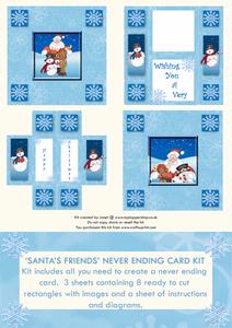 Santas Friends Never Ending Card Kit