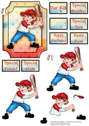 Sporty Kid Topper and Decoupage