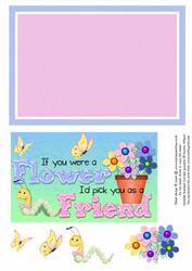 Gardening Friend Card Front & Topper