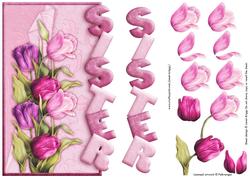 Over the Side Tulips for Sister