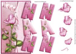 Over the Side Rose for Nan Card