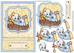 Feeling Low Get Well Topper and Decoupage