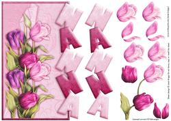 Tulips for Nanna Over the Side Card