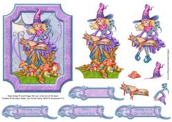 Magical Birthday Topper and Decoupage