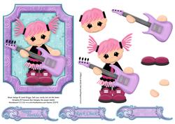 Rock Chick Topper and Decoupage