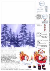 Pop Up Santa Card or Insert